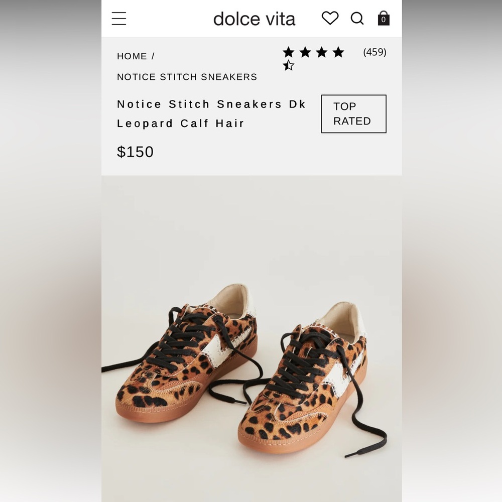 Dolce Vita Notice Stitch Sneakers Dk